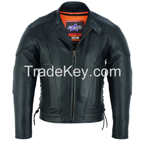 Menâ€™s Vented M/C Jacket Side Laces