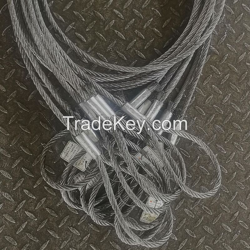 Sanlonghengli-Factory Wholesale Single Leg Wire Rope Sling wire rope sling with shackle/Customized/Contact customer service before placing an order