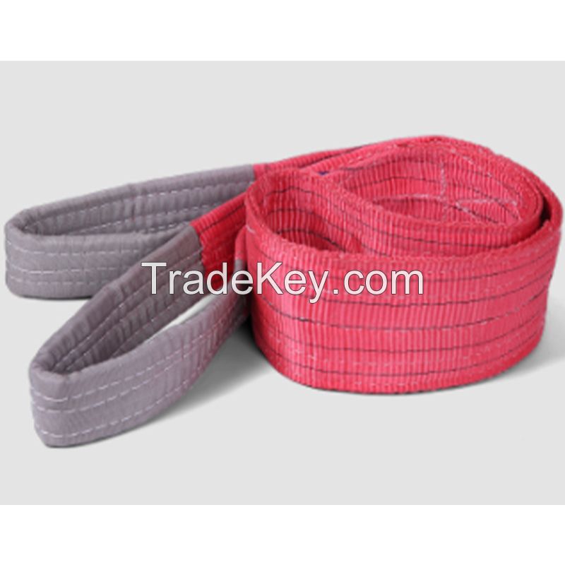 Sanlonghengli-Heavy flat crane lifting with colored polyester flexible sling 5-ton 6-meter industrial flat lifting belt Flat Lifting belt Color/Customized/Contact customer service before placing an order