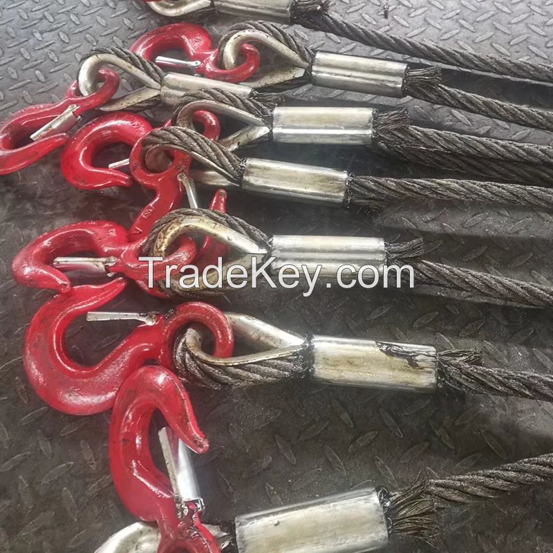 Sanlonghengli-Factory Wholesale Single Leg Wire Rope Sling wire rope sling with shackle/Customized/Contact customer service before placing an order