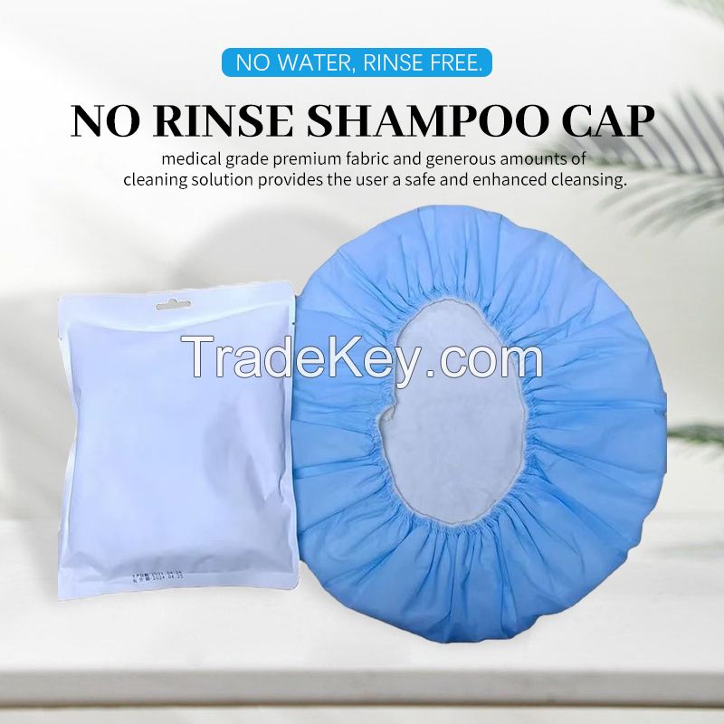 No Rinse shampoo cap      can be customized.