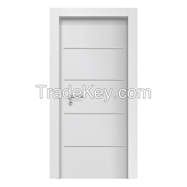Office Interior Doors Eco-friendly WPC Hollow Assembly Door fully painted