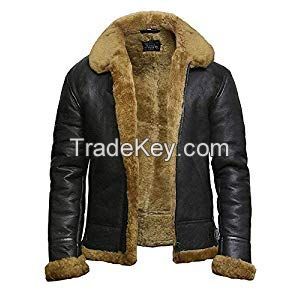 Wool lining Leather Jacket