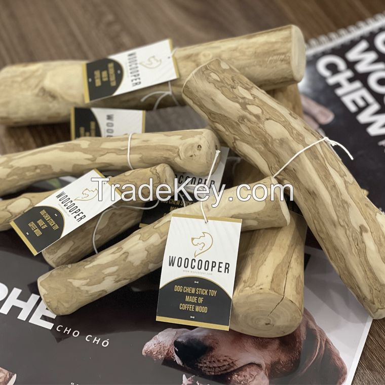 Coffee Wood Dog Chew Stick Toy 100% Natural