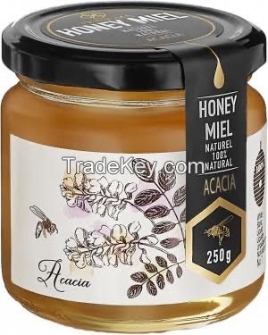 Natural Acacia Honey 250g Glass Jar/plastic Jar