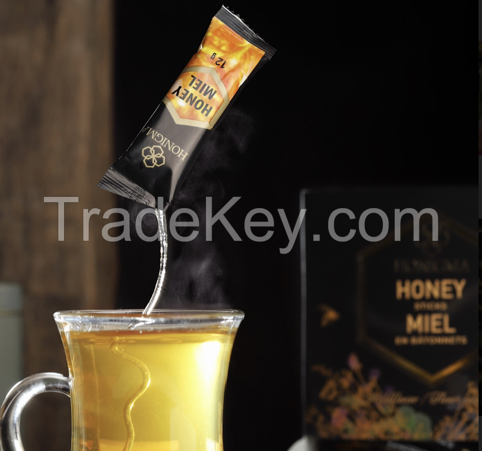 Natural Honey Sticks, honey in bulk, raw honey