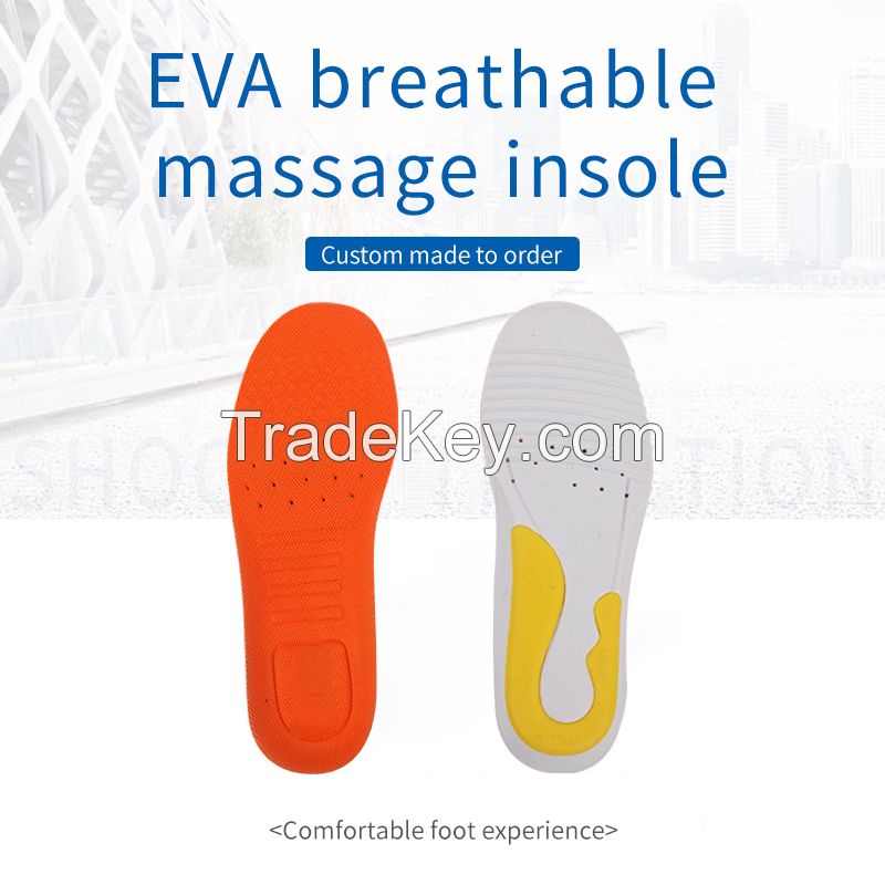 EVA breathable massage insoles (support customization)