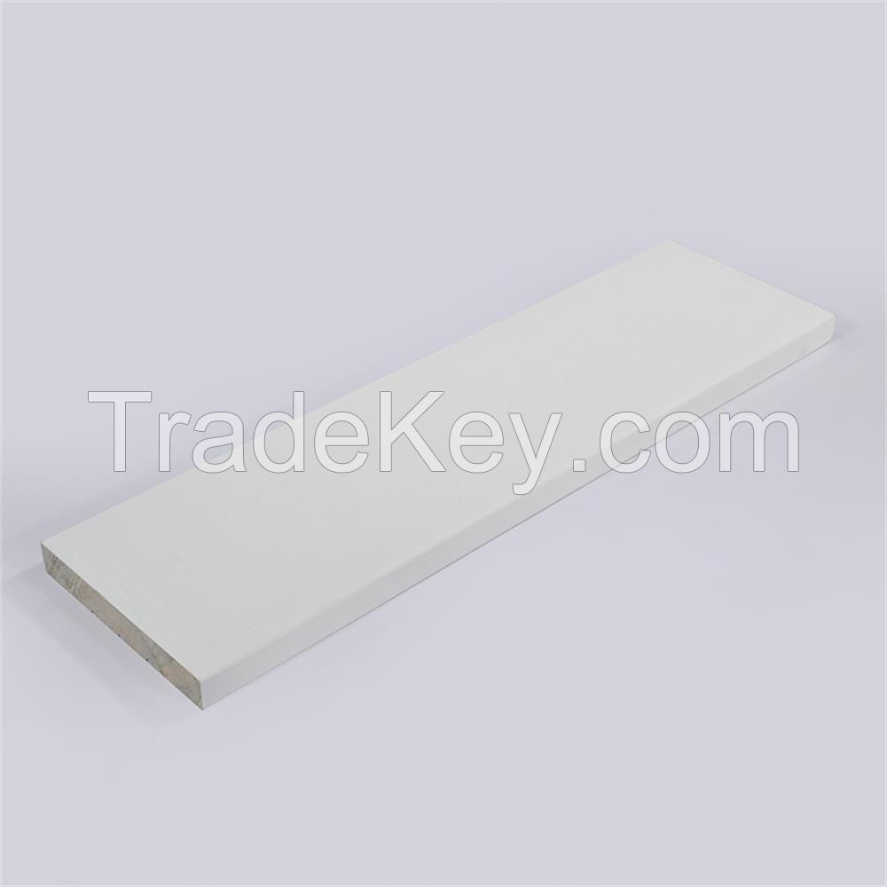 White gesso coating 4 sides and water-based primer for 3 side FJEG radiata Pine brick mould
