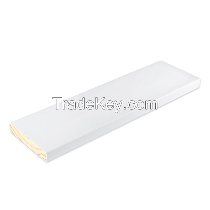 White gesso coating 4 sides and water-based primer for 3 side FJEG radiata Pine S3S board  Support email