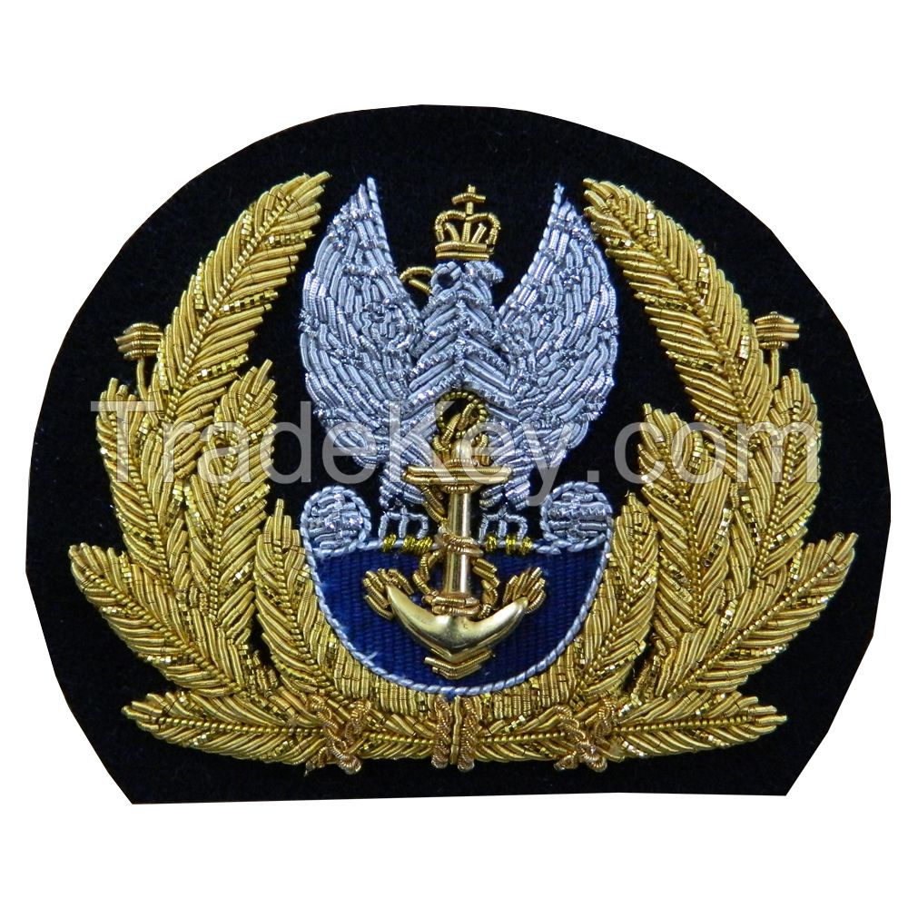 Hand Embroidered Bullion wire Badges
