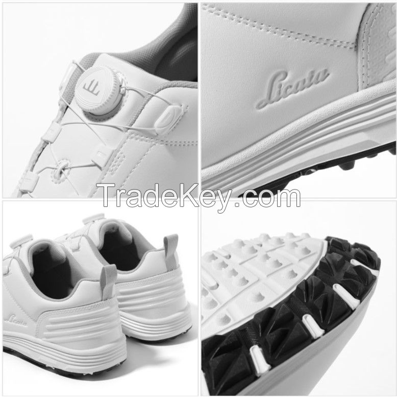 Licata) New Alphonix Golf Shoes C27102 (color: White, Size: 270 / 275)