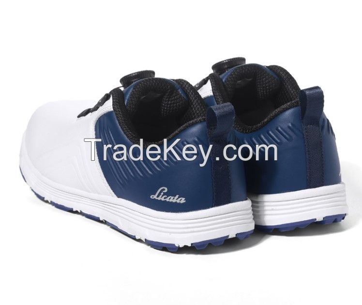 Licata) Ondas Dial Mens Spikeless Golf Shoes D37101 (Color: Navy + White, Size: 270)