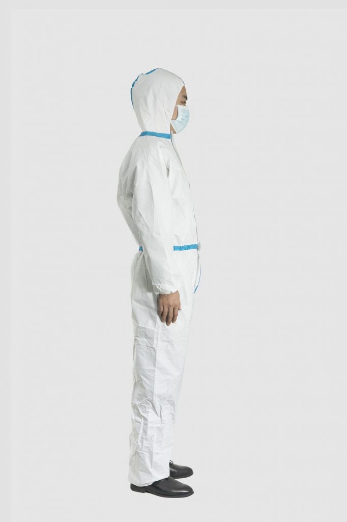 2023 New Arrival Safety Coverall White Jumpsuit Protective Suit for Workwear