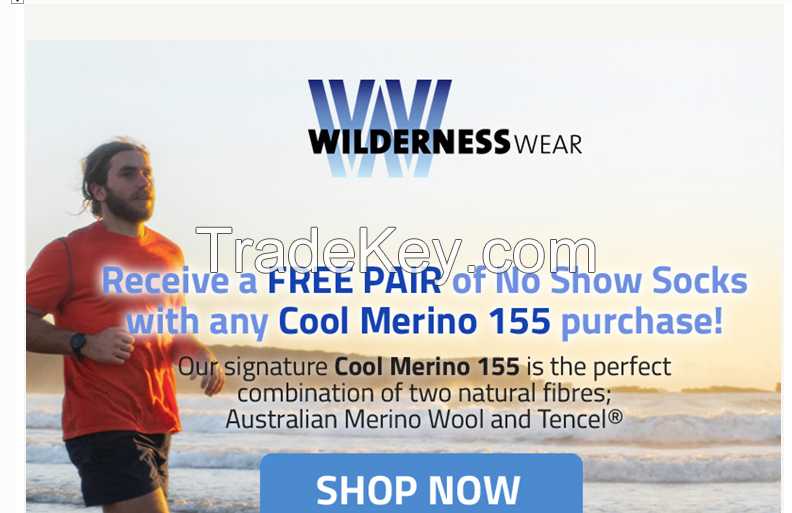 Free merino socks with cool merino 155 tee