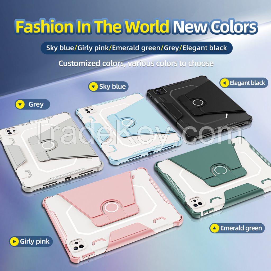 Hanrovio iPad 360Ã‚Â° Armor Leather Protective Cases