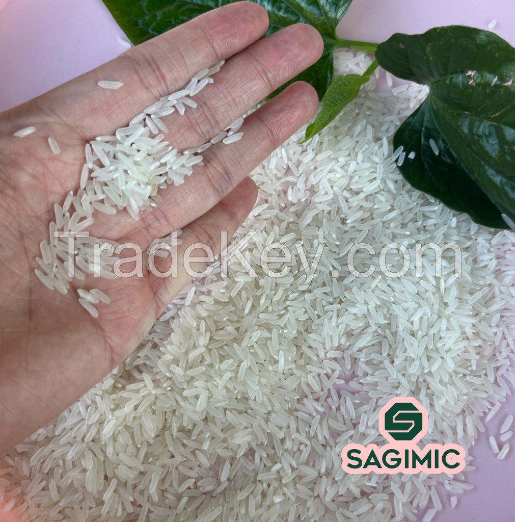 Long-grain white Jasmine 5% broken  from Vietnam with hot price and high quality bulk quatity customized packaging