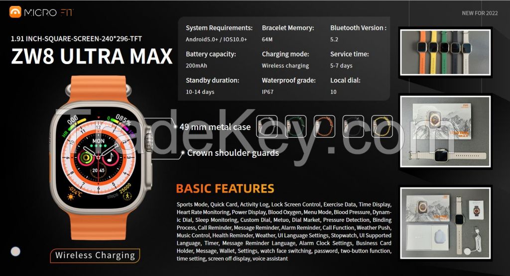 Wearfit ZW8 Ultra Max Smartwatch