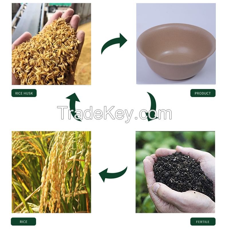 Disposable rice husk bowl.Ordering products can be contacted by mail.