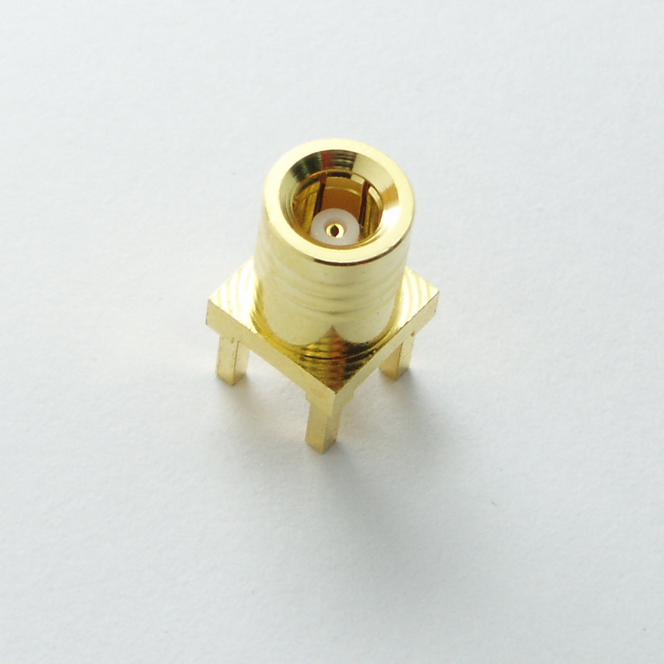 RF connector  SMB PCB Plug / straight terminal