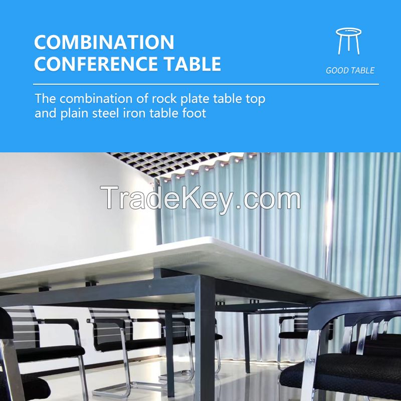 Simple modern rock board conference table.Ordering products can be contacted by mail.