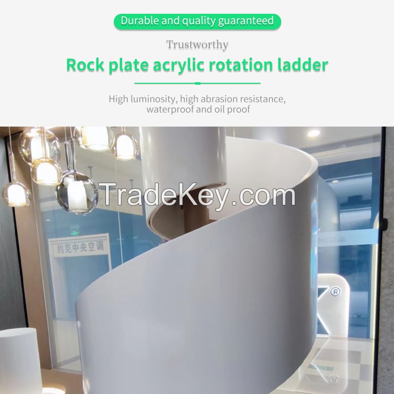 Rock acrylic rotating ladder.Ordering products can be contacted by mail.