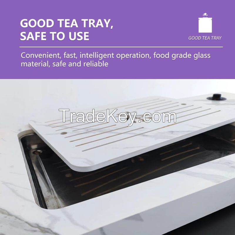 Plate-integrated tea tray with continuous lines.Ordering products can be contacted by mail.