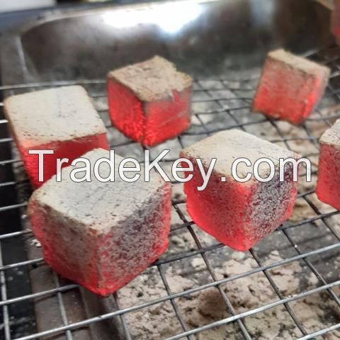 100 %Coconut Shell Charcoal Briquettes Cube Shape for Shisa (Diamond ) Eropean Standar Quality