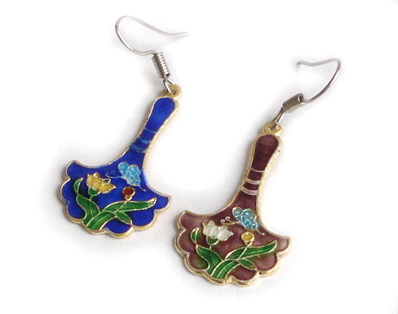 cloisonne earing (WME3)