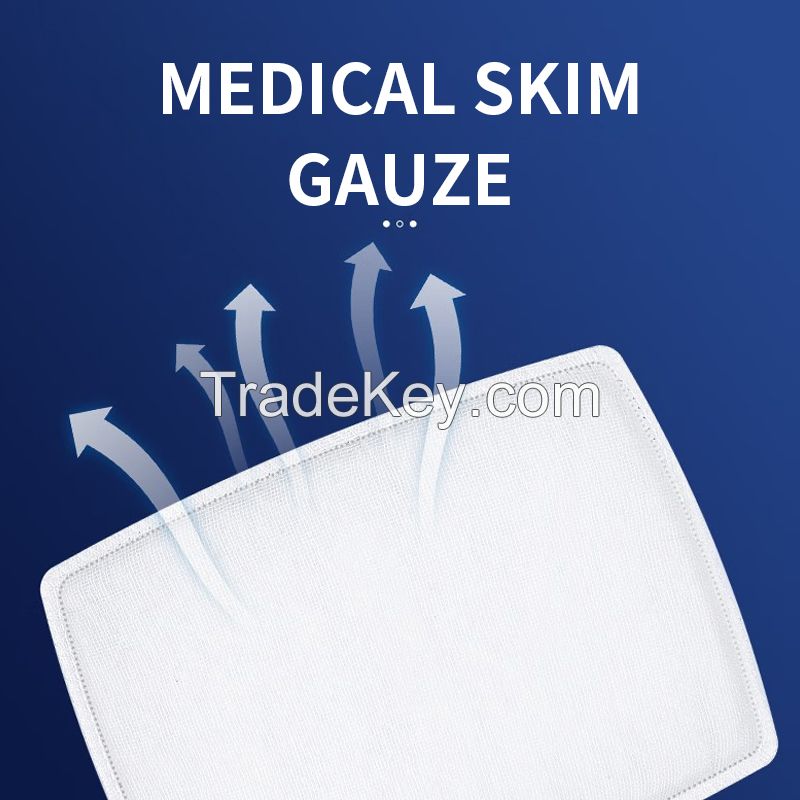 Gauze Medical Sterile Gauze Block Disposable Skimmed Sterilized Individual Pack Surgical Dressing Wrap Medical Small Gauze Pieces Sold from 1000