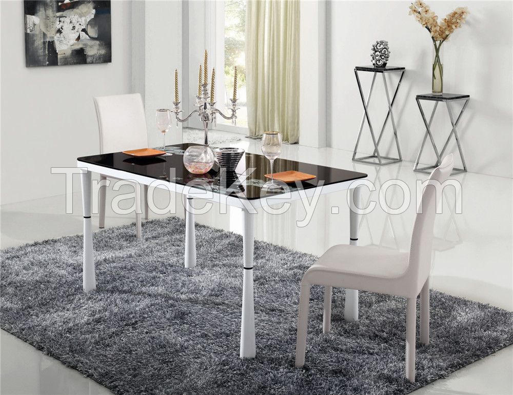 Living room furniture glass dining table