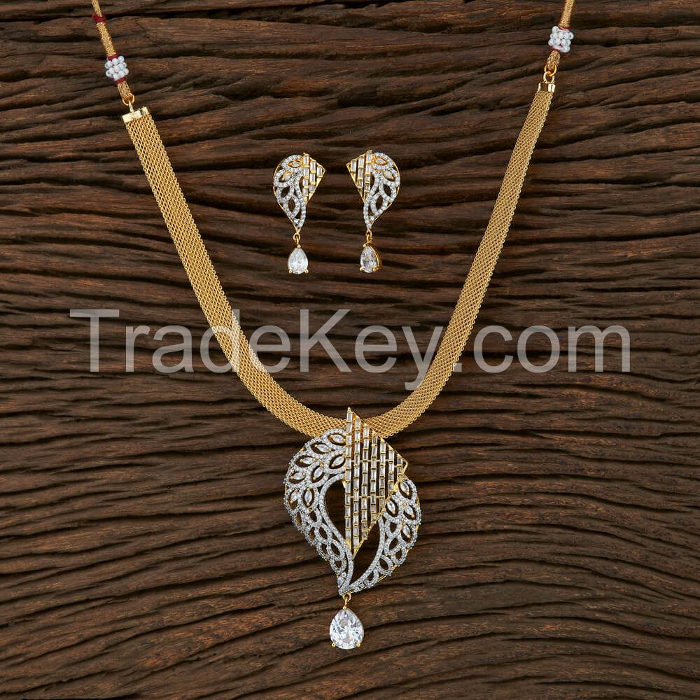 American Diamond (CZ) pendant set for women