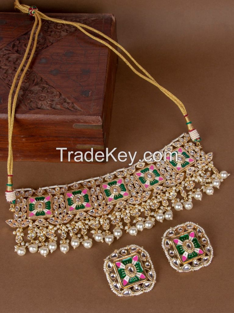 Meenakari Antique Necklace For Women