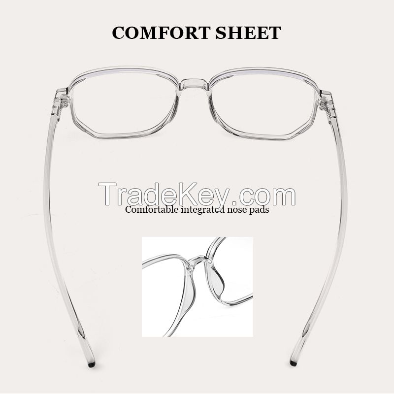 Lijia Korean version of large-frame anti-blue goggles online celebrity glasses 1535 transparent white lens series.Ordering products can be contacted by mail.