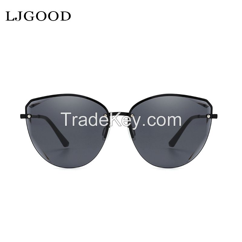 Lijia trimmed sunglasses HD sunscreen sunglasses UV casual glasses 7101.Ordering products can be contacted by mail.
