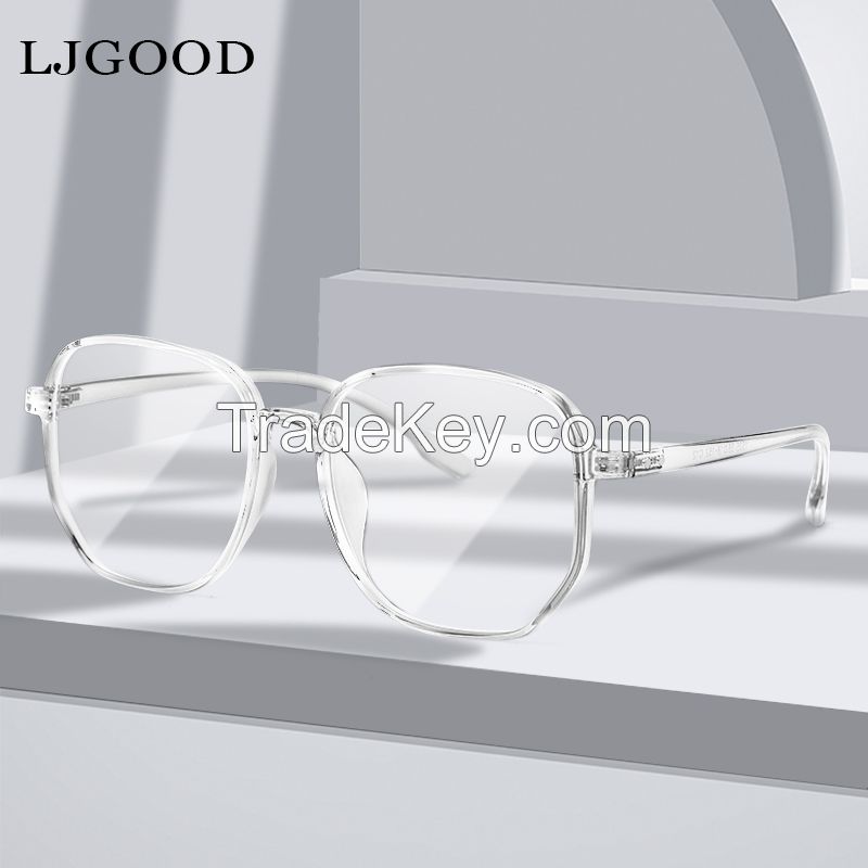 Lijia Korean version of large-frame anti-blue goggles online celebrity glasses 1535 transparent white lens series.Ordering products can be contacted by mail.