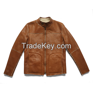 Men's Sheepskin Shearling Leather Jacket