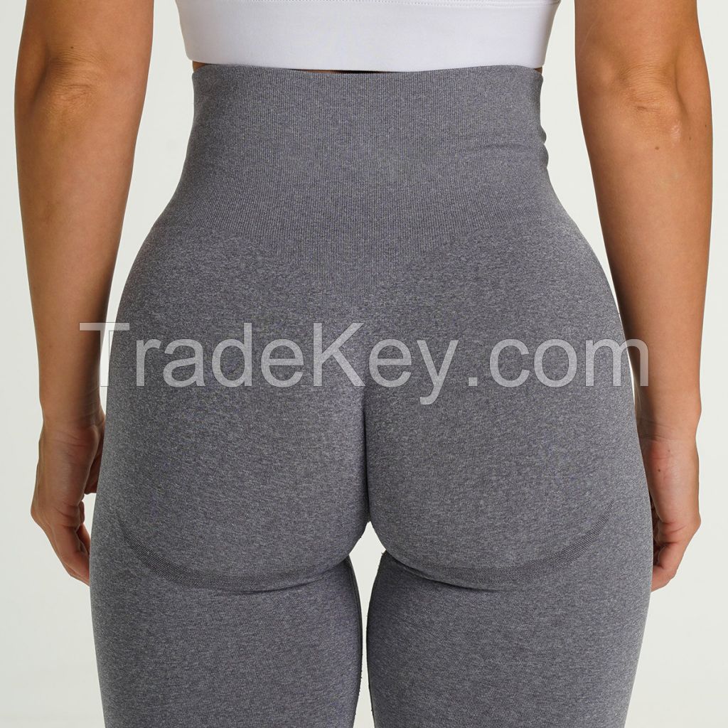 Women Tummy Control High Waist Hip Lift Breathable Quick Dry Seamless Yoga Shorts