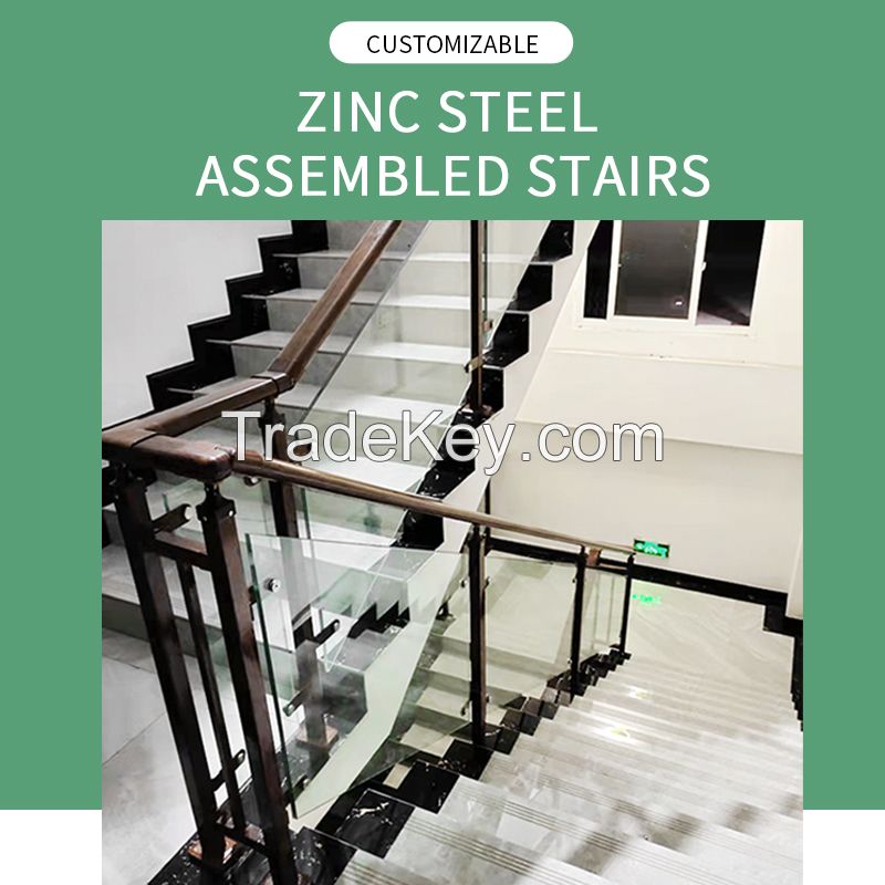 Minghao Metal-powder coated carbon steel spiral stair/customized spiral staircase/Prices are for reference only
