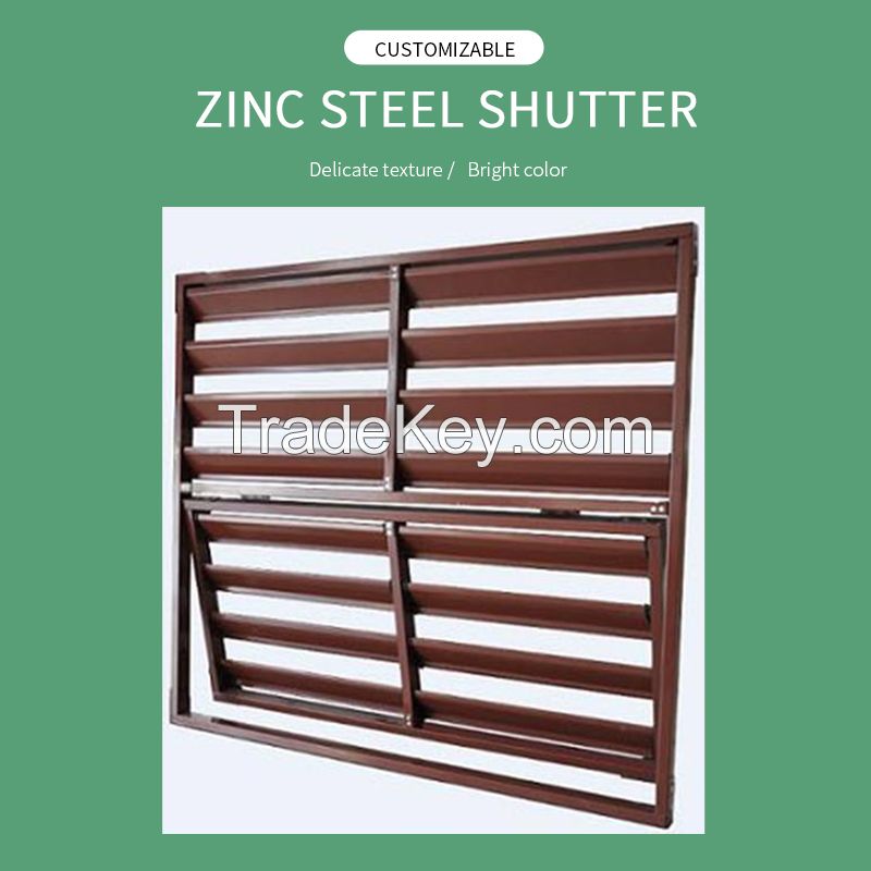 Minghao Metal-Zinc Steel Metal Shade Exterior Window Louver, anti-theft window, openable, size customized according to customer/Prices are for reference only/Contact customer service before placing an order