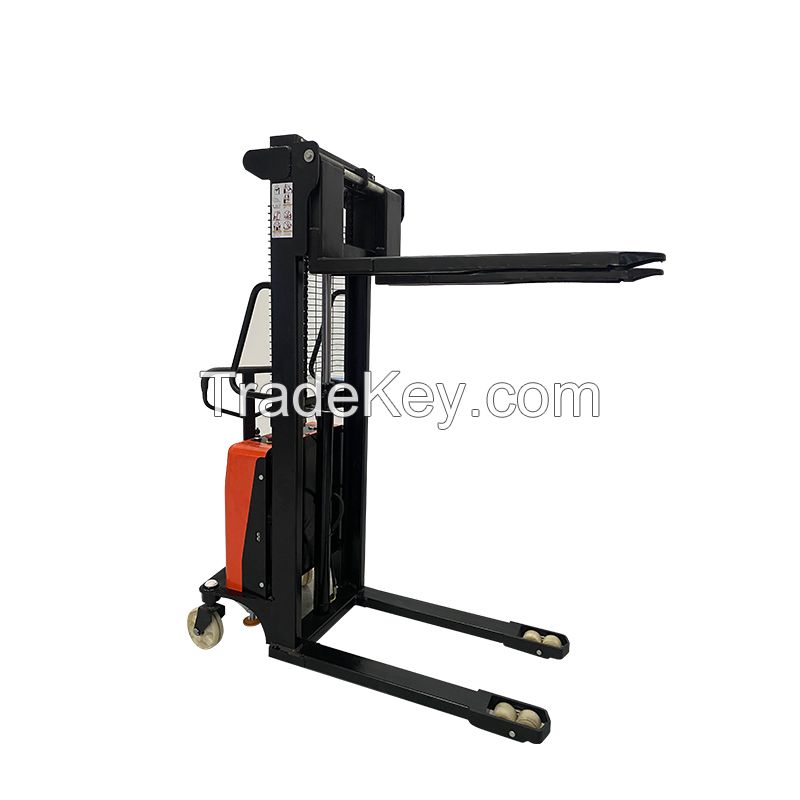 Semi-electric stacker.Ordering products can be contacted by mail.