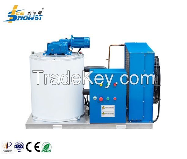 3P Commercial Crushed Freshwater Flake Ice Machine For Supermarket