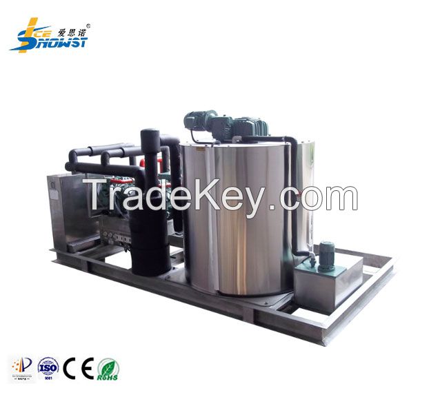 380V 15ton Sea Water Flake Ice Machine Commercial For Fishing Vessels