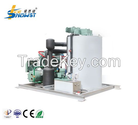 Programmable Water Cooling 5 Ton Flake Ice Machine For Fish