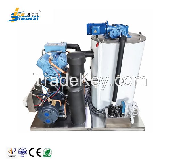 Industrial Seawater Flake Ice Machine 3 Ton 380V