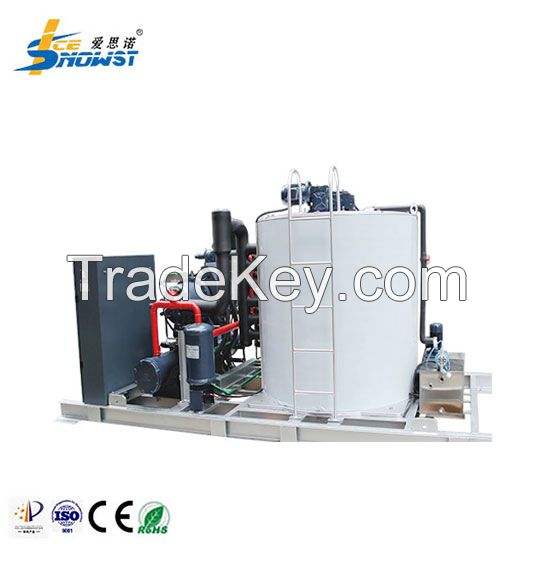 R404A R507 15 Ton Freshwater Flake Ice Machine Fully Automated