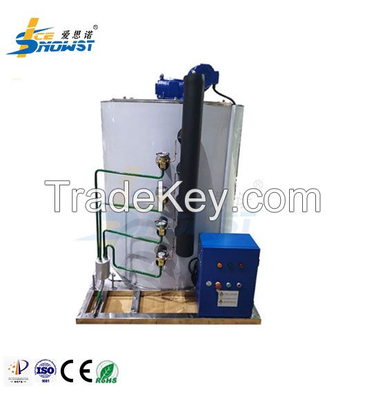 Stainless Steel Commercial Ice Systems Flake Ice Generator Evaporator 10T