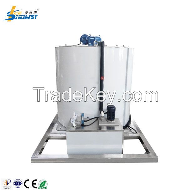 10Ton Drum Evaporator Flake Ice Maker Evaporator Plant For Ammonia System