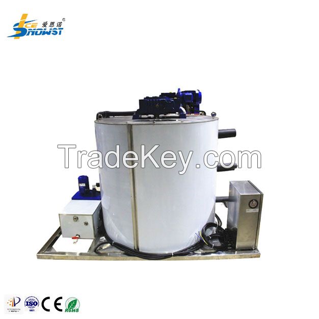 10T/day Seawater Flake Ice Evaporator Drum Machine on Boat for Fishing