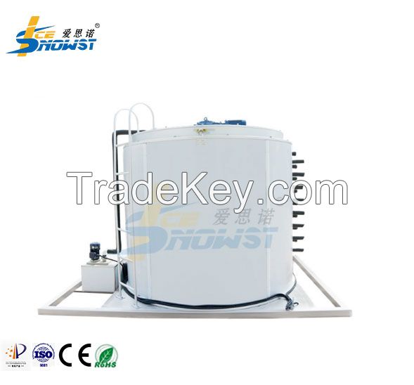 OEM Flake Ice And Refrigeration Systems Water Cooled Ice Machine Evaporator Drum 30ton