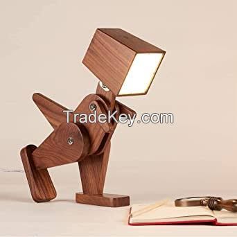 Dog Shaped lamp  wooden